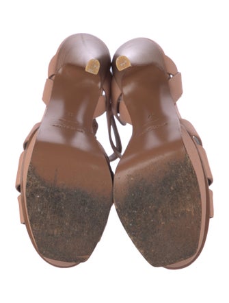 Yves Saint Laurent Leather T-Strap Sandals