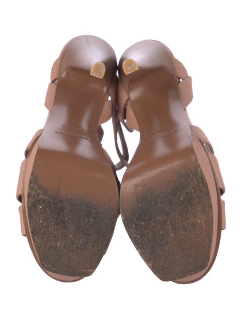 Yves Saint Laurent Leather T-Strap Sandals