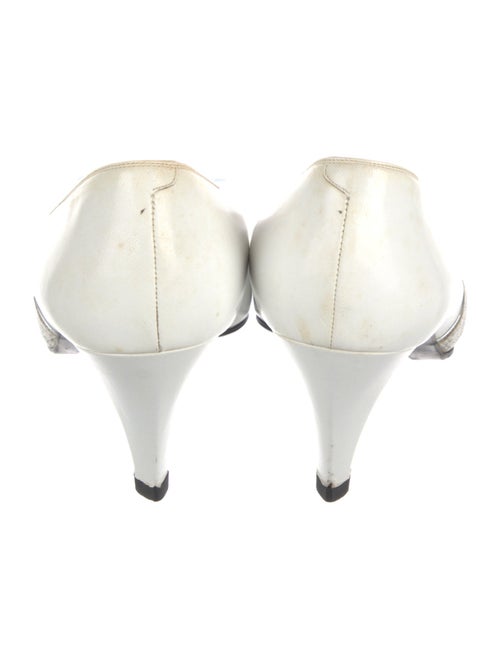 Yves Saint Laurent Leather Colorblock Pattern Pumps