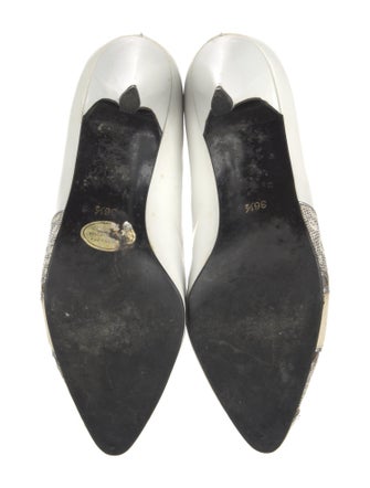Yves Saint Laurent Leather Colorblock Pattern Pumps