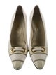 Yves Saint Laurent Leather Bow Accents Pumps