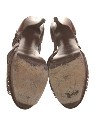 Yves Saint Laurent Leather T-Strap Pumps