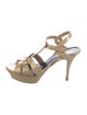 Yves Saint Laurent Patent Leather T-Strap Pumps