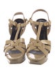 Yves Saint Laurent Patent Leather T-Strap Pumps