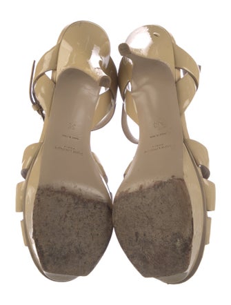Yves Saint Laurent Patent Leather T-Strap Pumps