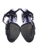 Yves Saint Laurent Patent Leather T-Strap Sandals