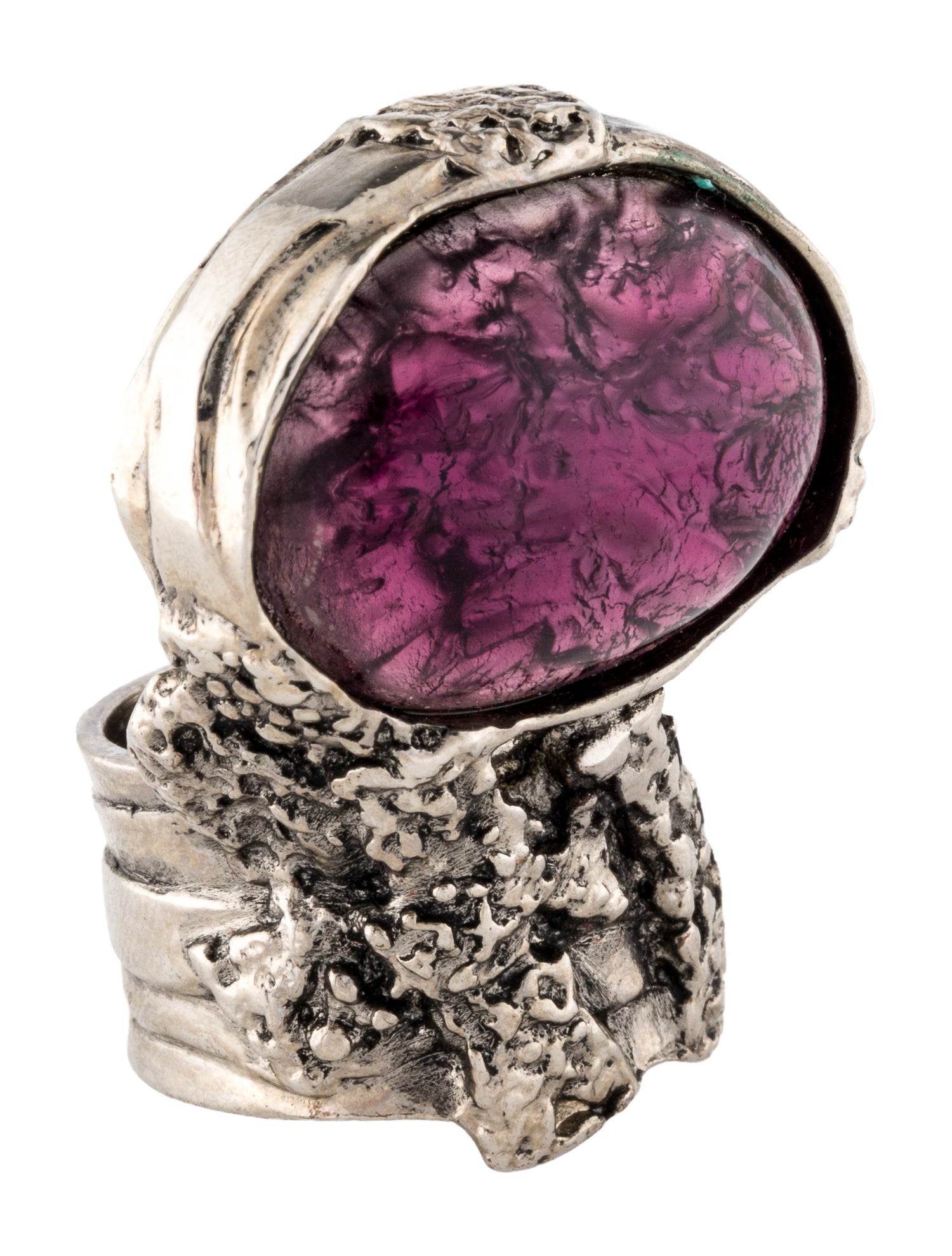 Yves Saint Laurent Resin Arty Cocktail Ring