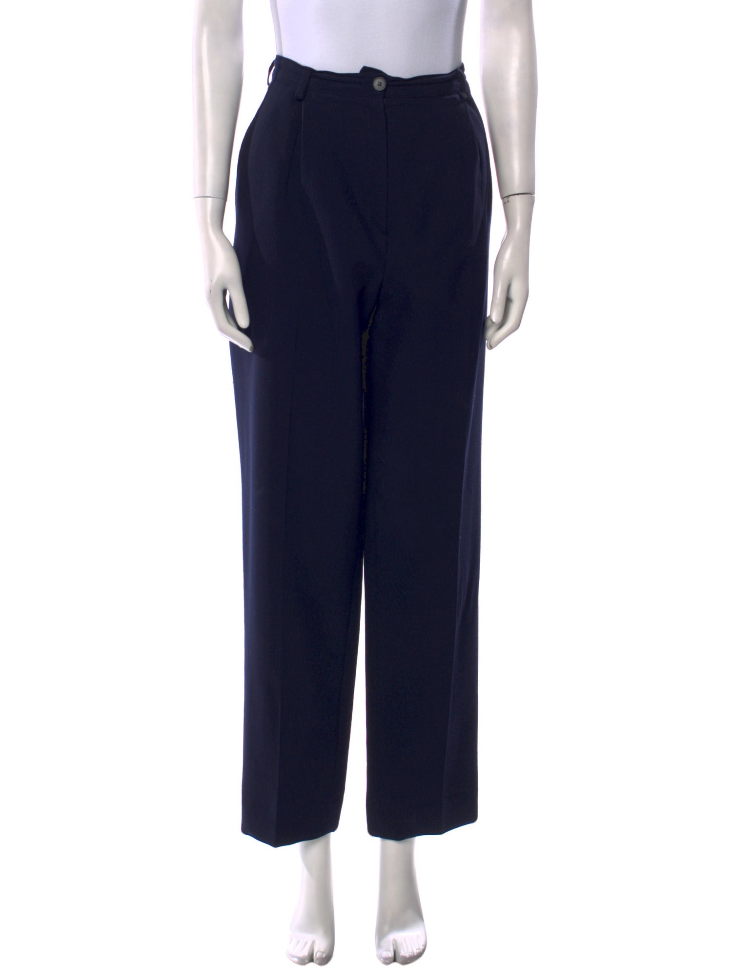 Yves Saint Laurent Wool Straight Leg Pants