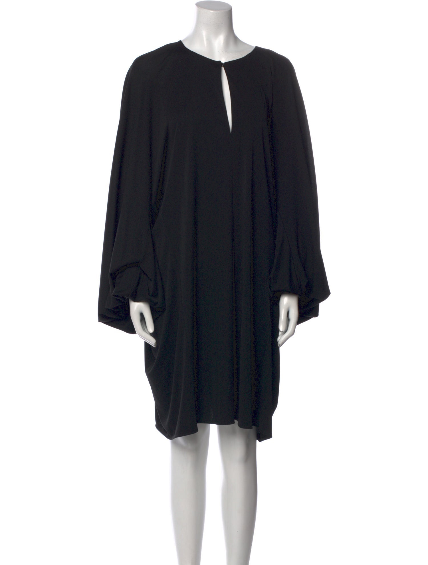 Yves Saint Laurent V-Neck Knee-Length Dress