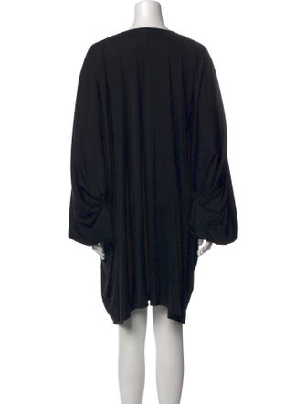 Yves Saint Laurent V-Neck Knee-Length Dress