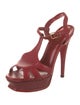 Yves Saint Laurent Rive Gauche Leather T-Strap Pumps