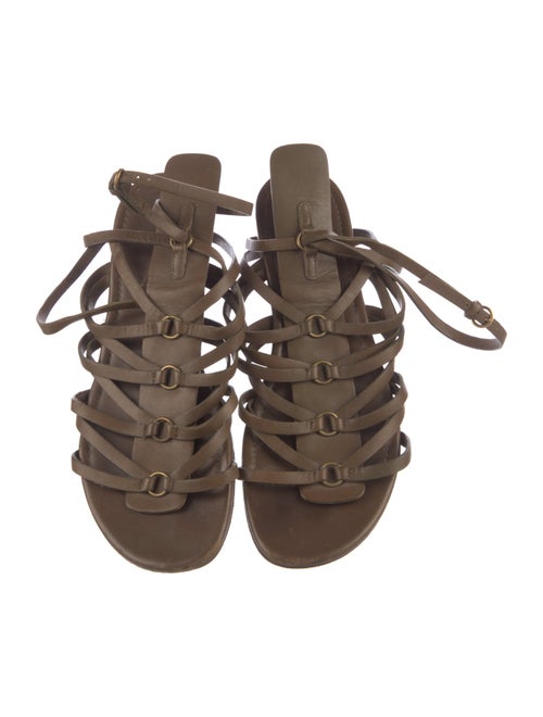 Yves Saint Laurent Leather Gladiator Sandals