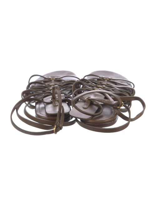 Yves Saint Laurent Leather Gladiator Sandals