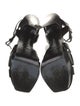 Yves Saint Laurent Patent Leather T-Strap Sandals