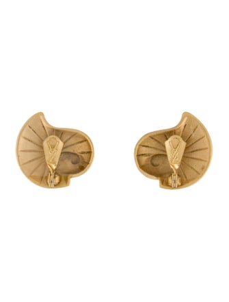 Yves Saint Laurent Swirl Clip-On Earrings