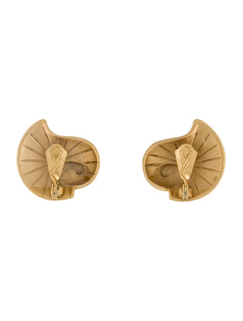 Yves Saint Laurent Swirl Clip-On Earrings