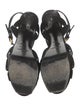 Yves Saint Laurent Suede T-Strap Sandals