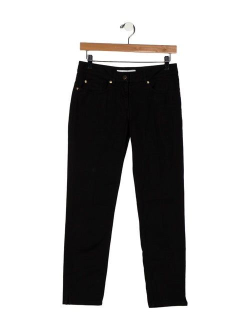 Yves Saint Laurent Mid-Rise Straight Leg Jeans