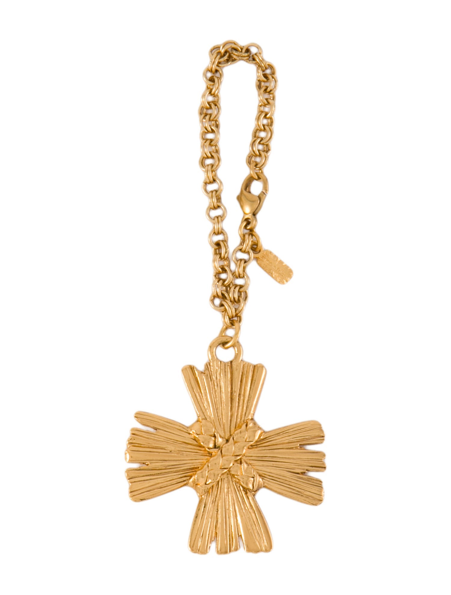 Yves Saint Laurent Gold Keychain