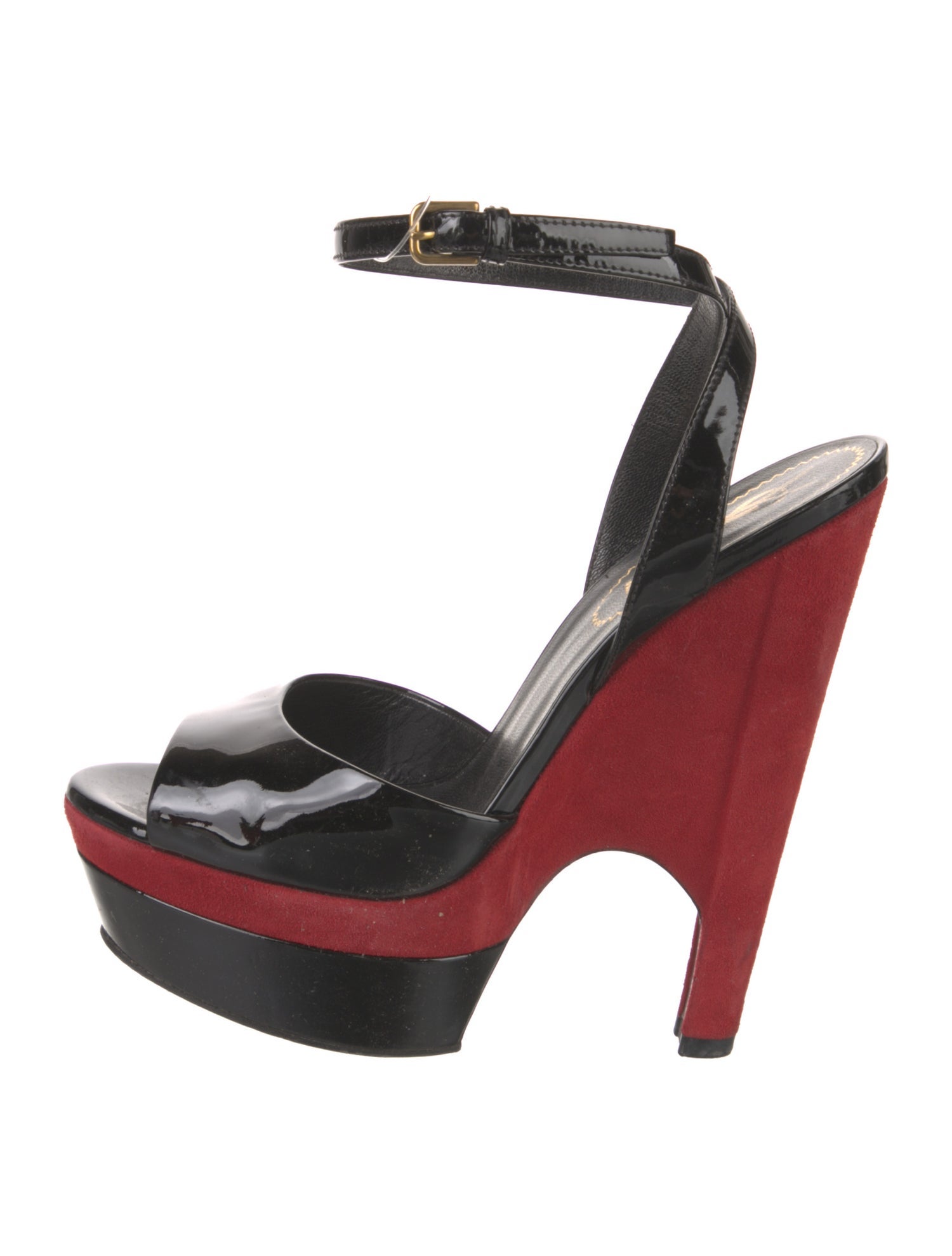 Yves Saint Laurent Patent Leather Sandals