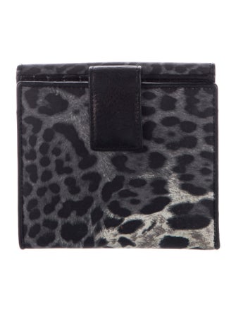 Yves Saint Laurent Animal Print Compact Wallet