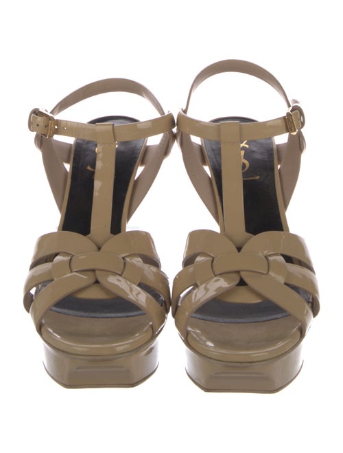 Yves Saint Laurent Patent Leather T-Strap Pumps