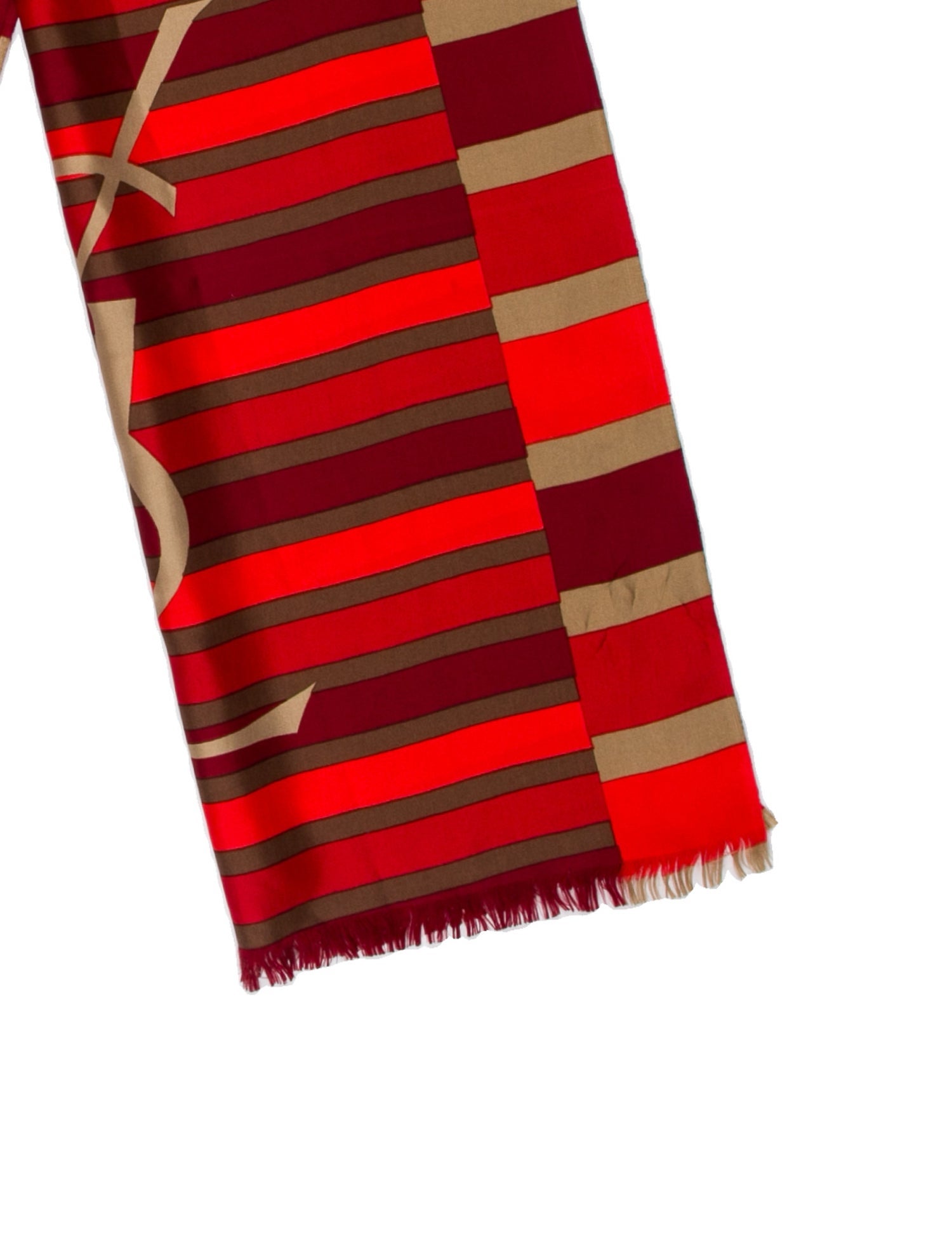 Yves Saint Laurent Striped Scarf