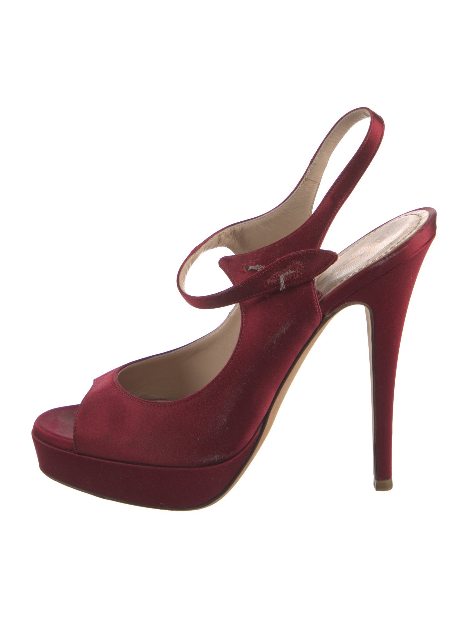 Yves Saint Laurent Satin Slingback Pumps