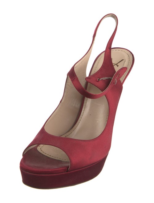 Yves Saint Laurent Satin Slingback Pumps