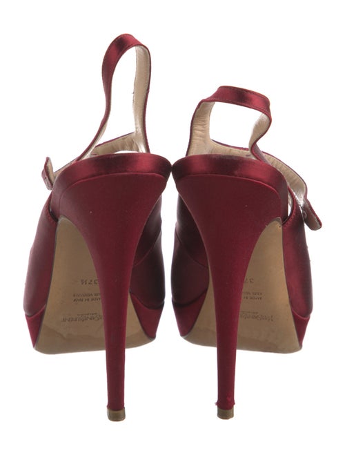 Yves Saint Laurent Satin Slingback Pumps