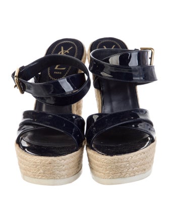 Yves Saint Laurent Patent Leather Espadrilles