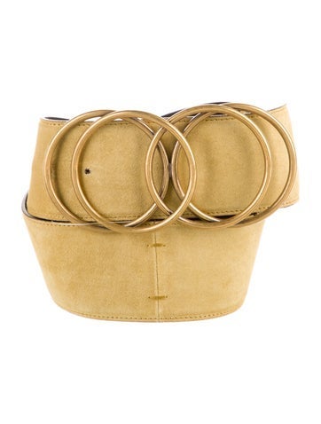 Yves Saint Laurent Belts Wide Suede Belt L