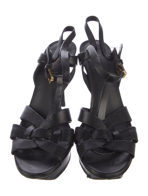 Yves Saint Laurent Leather T-Strap Sandals