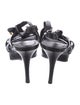 Yves Saint Laurent Leather T-Strap Sandals