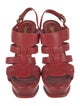 Yves Saint Laurent Leather Slingback Sandals