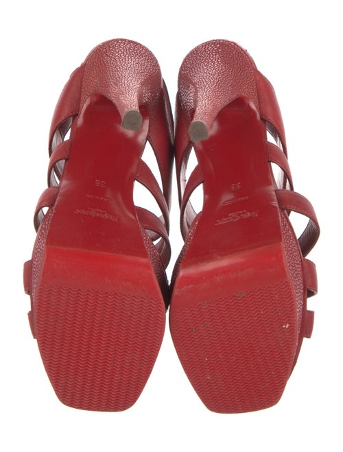 Yves Saint Laurent Leather Slingback Sandals