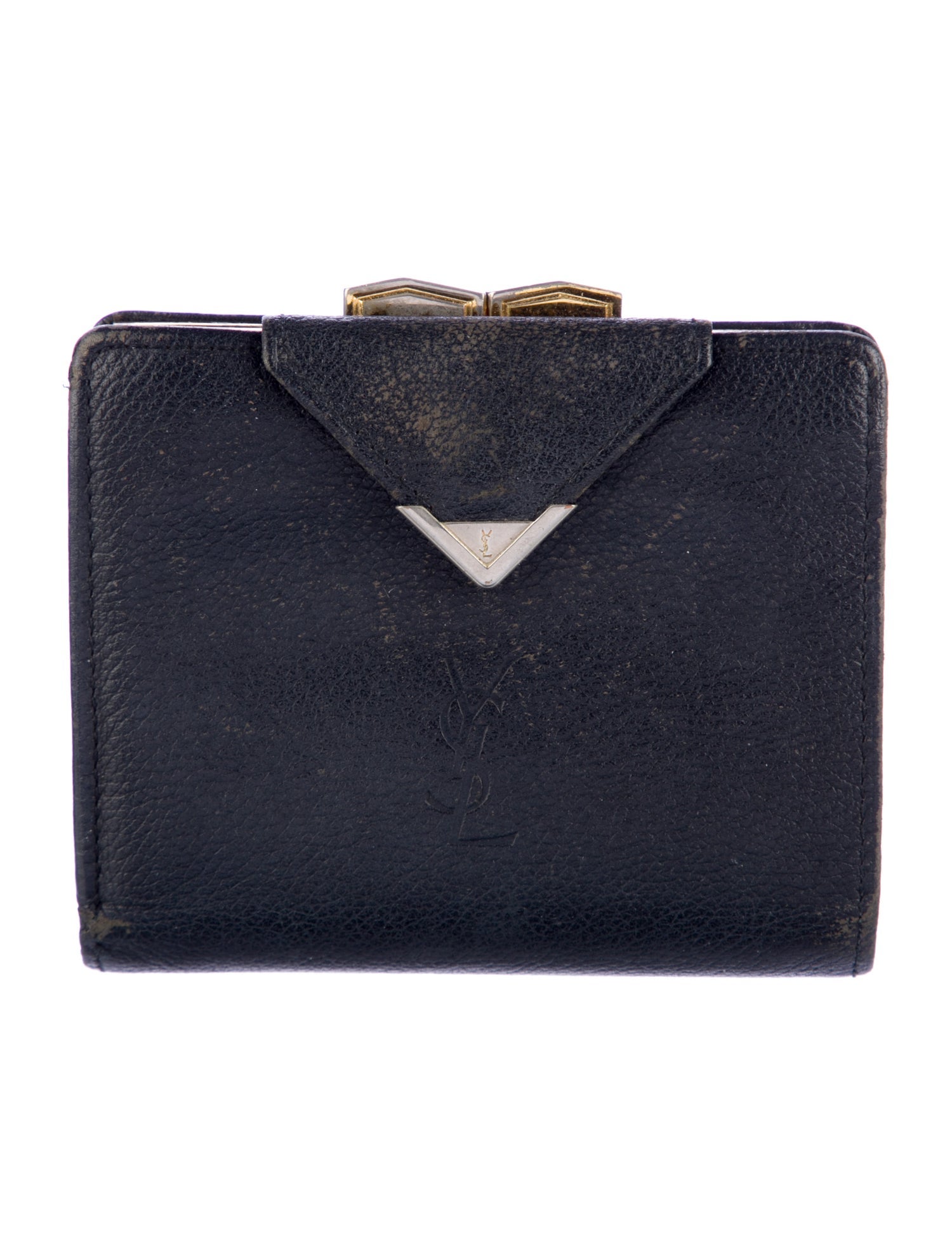 Yves Saint Laurent Vintage Leather Compact Wallet