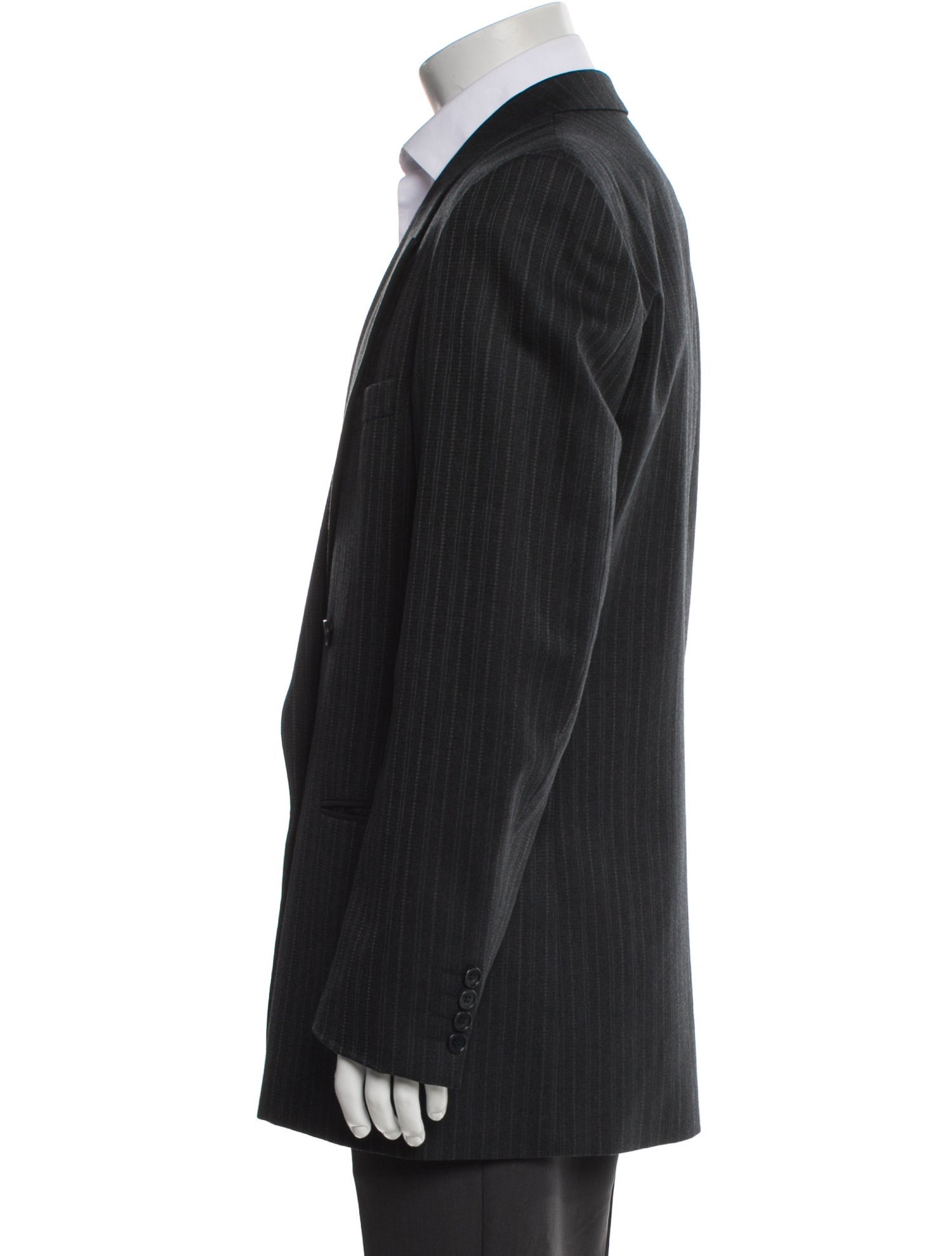 Yves Saint Laurent Wool Striped Blazer