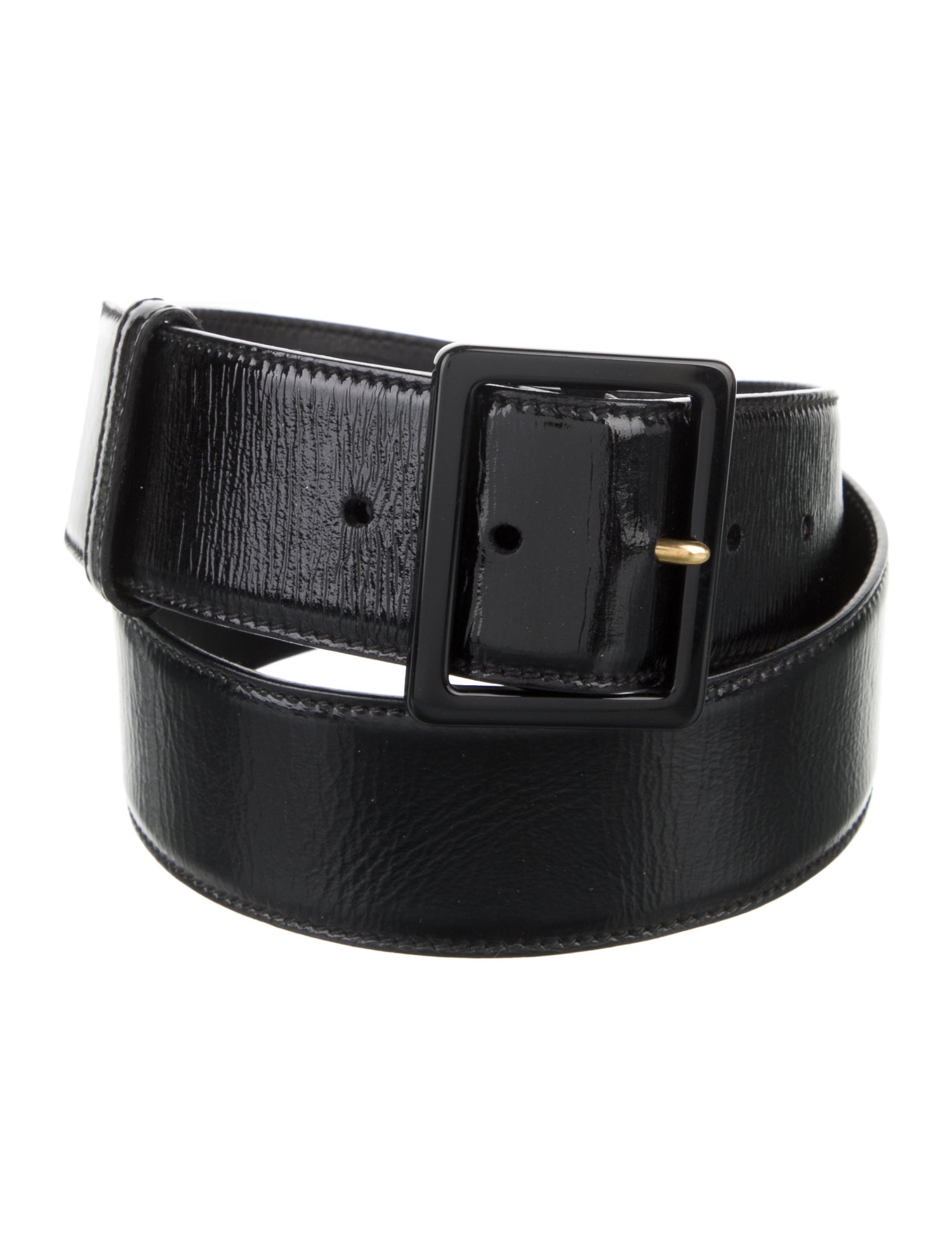 Yves Saint Laurent Rive Gauche Patent Leather Belt