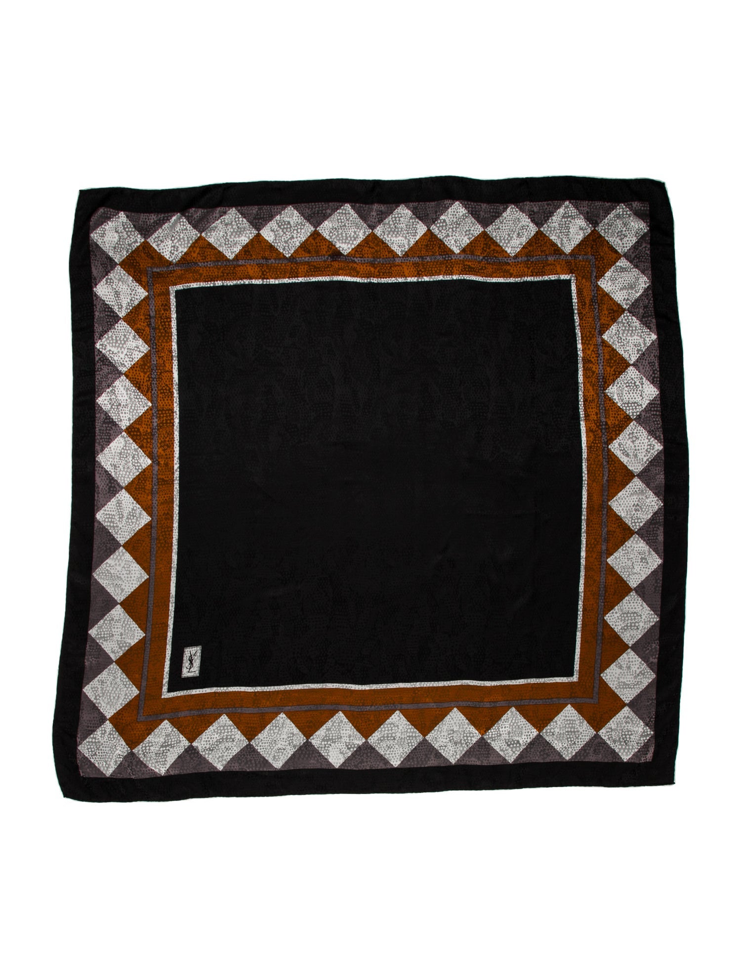 Yves Saint Laurent Silk Floral Print Scarf