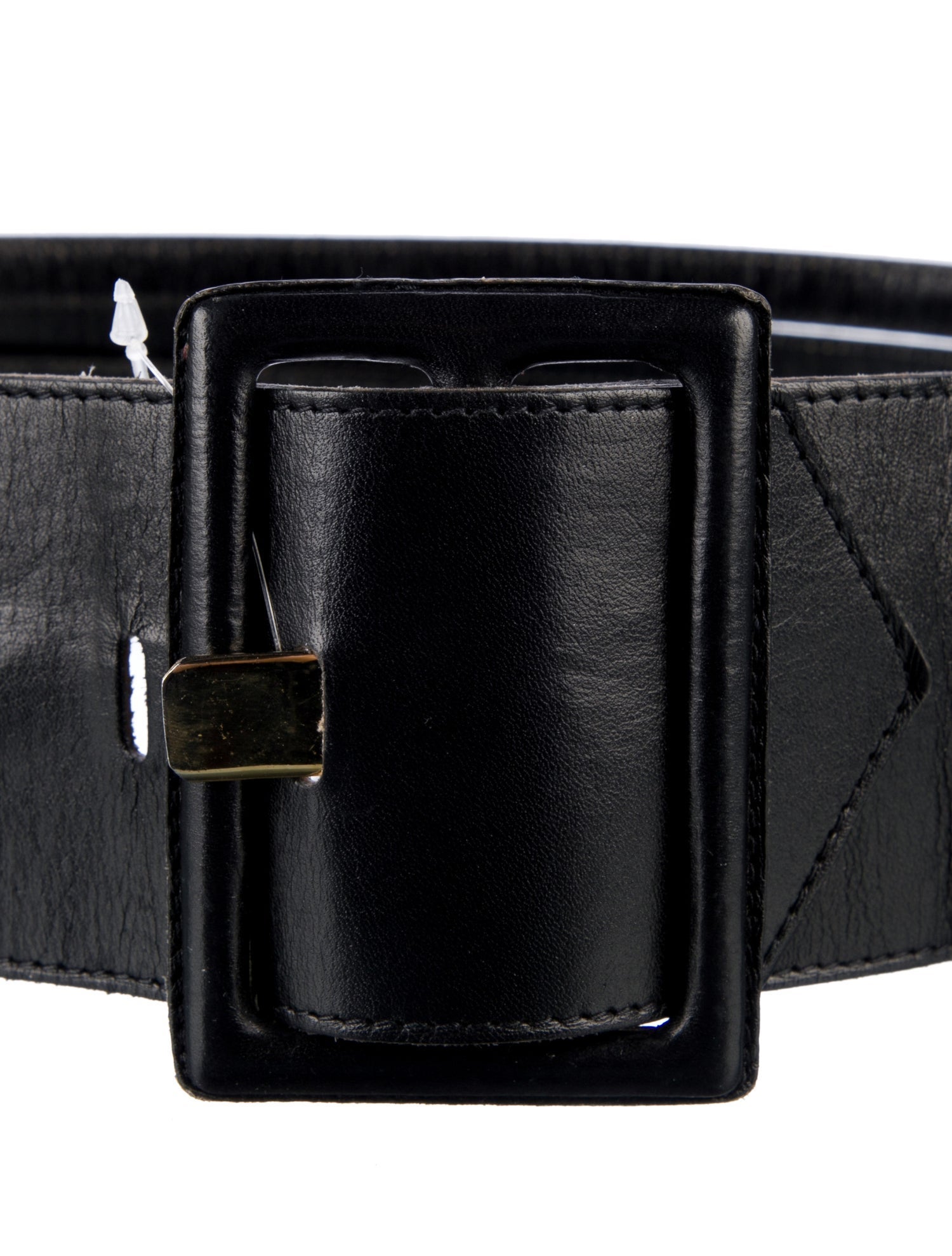 Yves Saint Laurent Wide Leather Waist Belt
