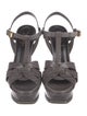 Yves Saint Laurent Lizard T-Strap Sandals
