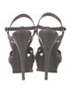 Yves Saint Laurent Lizard T-Strap Sandals
