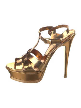 Yves Saint Laurent Leather T-Strap Pumps