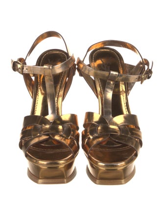 Yves Saint Laurent Leather T-Strap Pumps