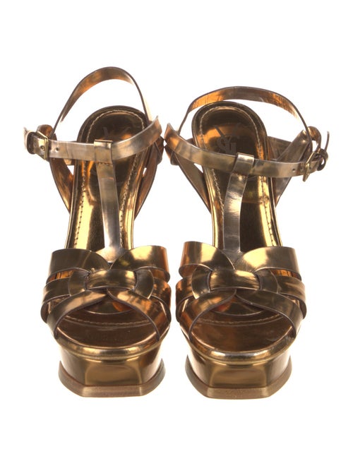 Yves Saint Laurent Leather T-Strap Pumps