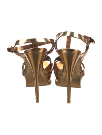 Yves Saint Laurent Leather T-Strap Pumps