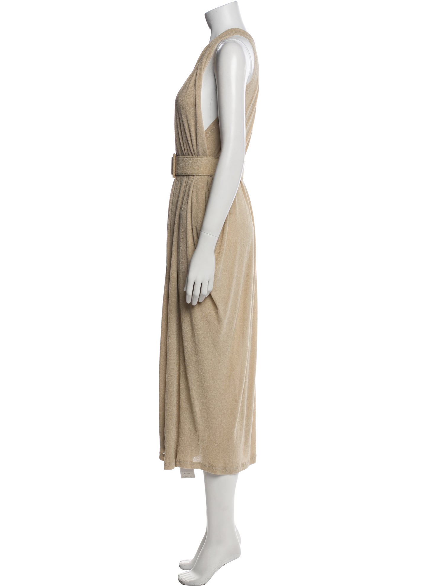 Yves Saint Laurent V-Neck Knee-Length Dress
