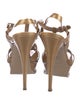 Yves Saint Laurent Patent Leather T-Strap Sandals