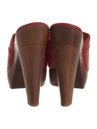 Yves Saint Laurent Leather Mules